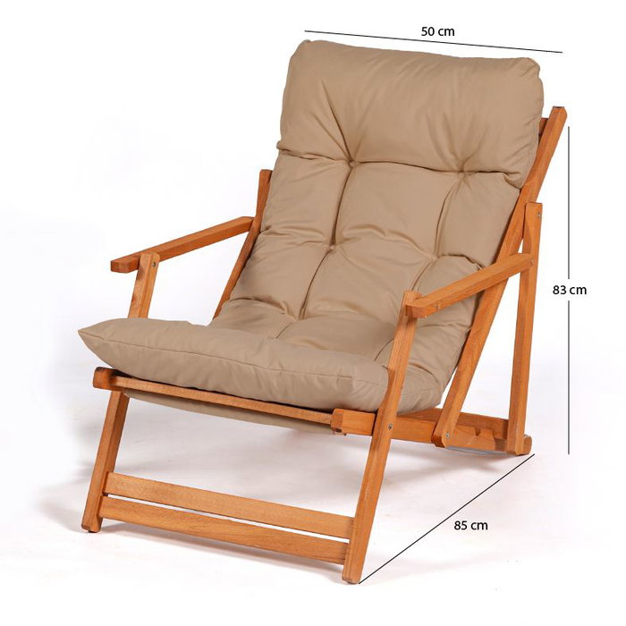 Hanah Home Silla de Jardín My008 - Marrón Hanah Home Silla de Jardín My008 - Marrón